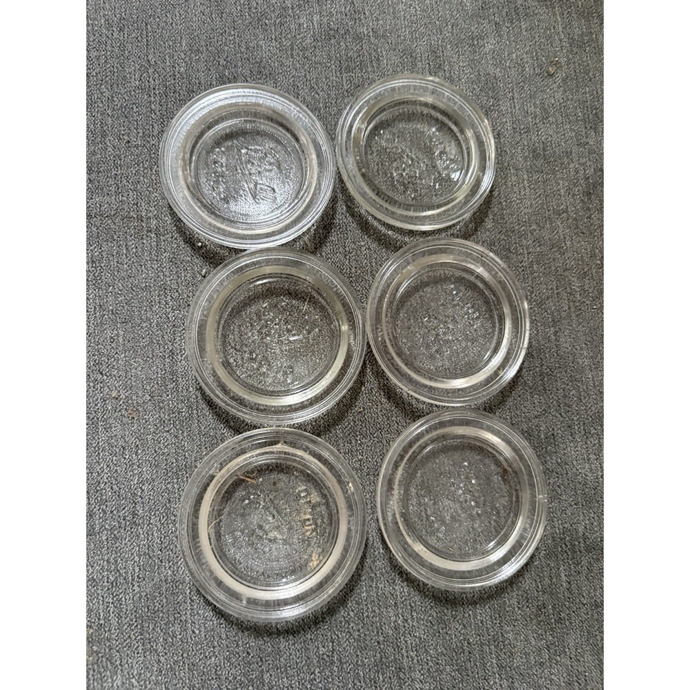 6 BALL No. 10 Standard Clear Glass Canning‎ Lid for Mason Jars Lot8